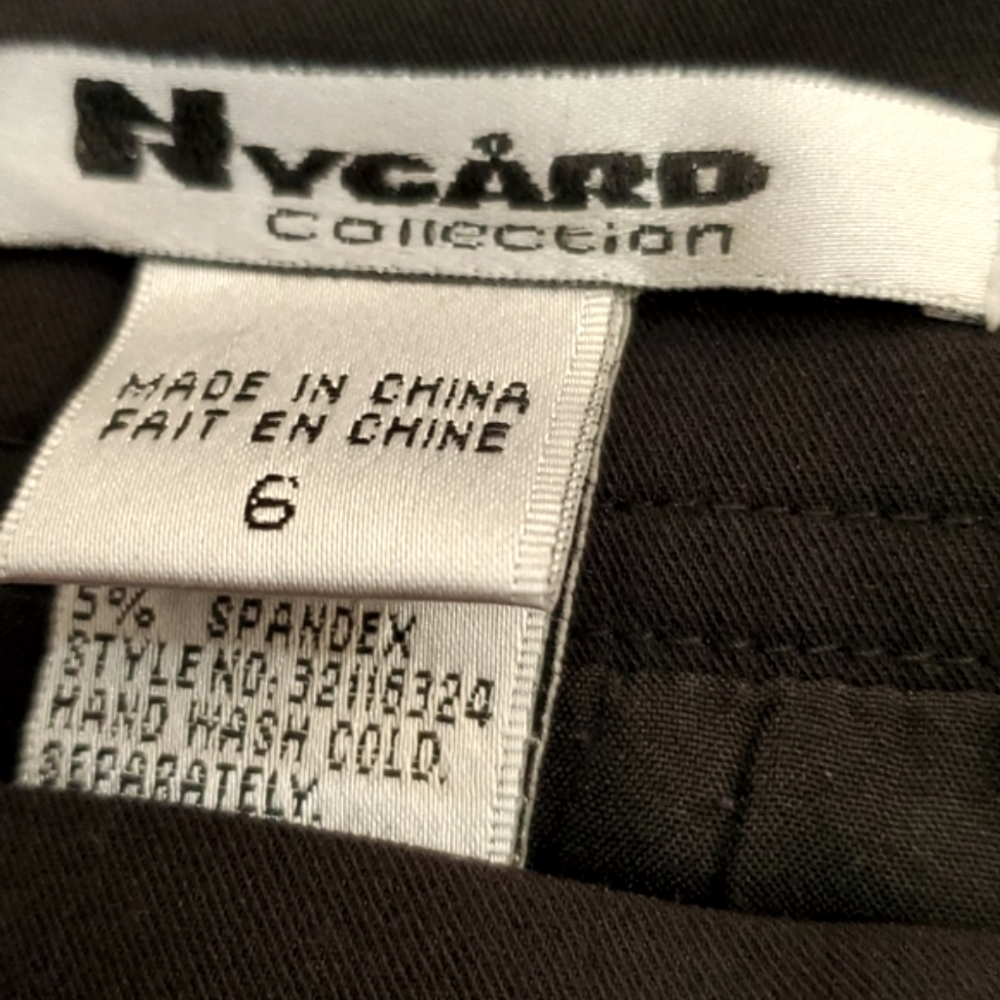 EUC NYGARD COLLECTION BLACK PLEATED DETAIL MID LENGTH SKIRT SIZE 6 - Picture 6 of 7